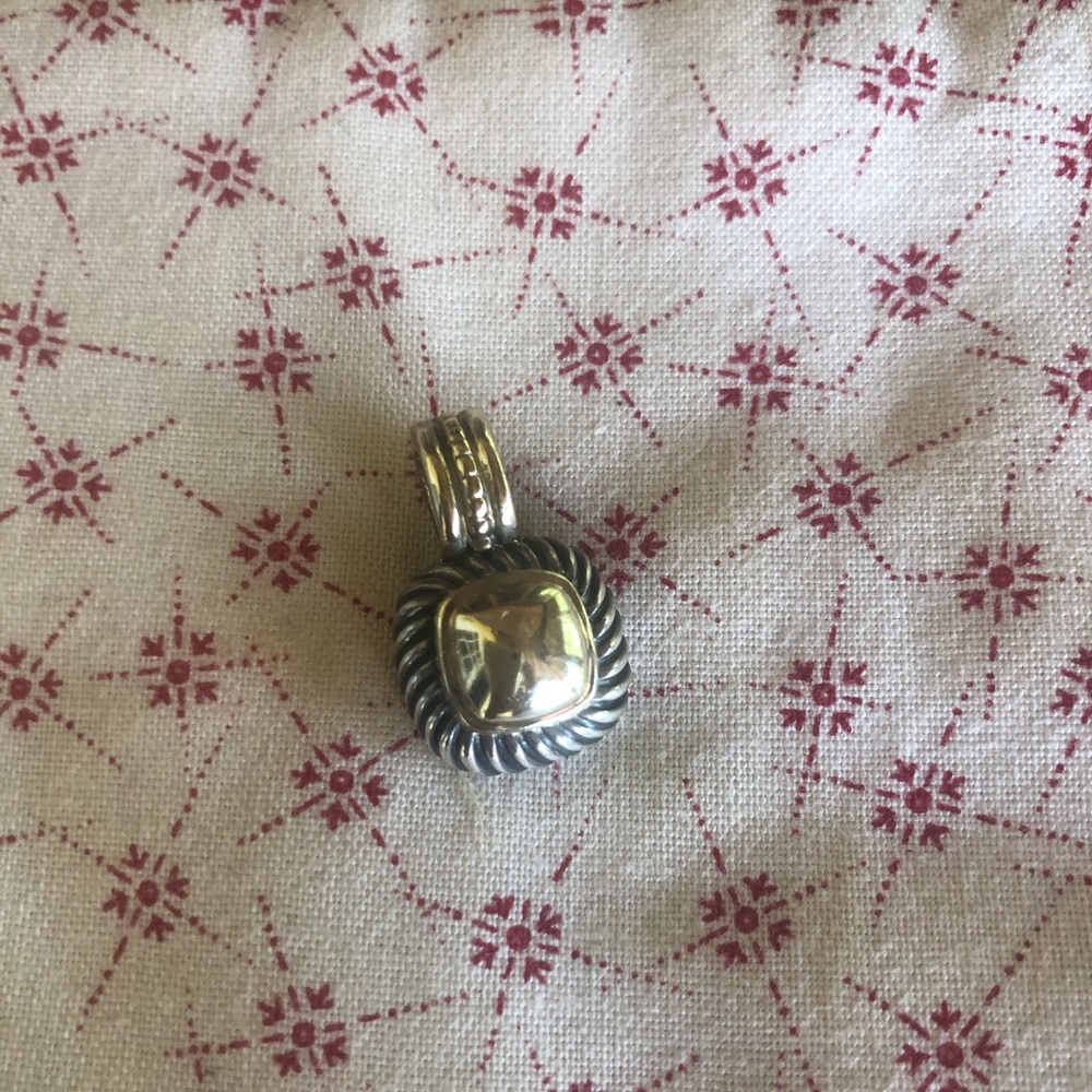 David Yurman 14kt and Sterling silver pendant